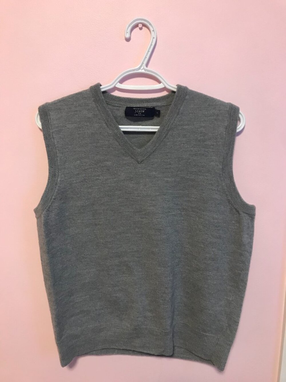 J. Crew 100% Merino Wool Gray Sweater Vest